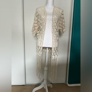 Francesca’s Rebellion Again Crochet Fringe Coverup